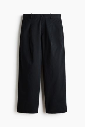H&M Elegante Hose in Loose Fit - Schwarz