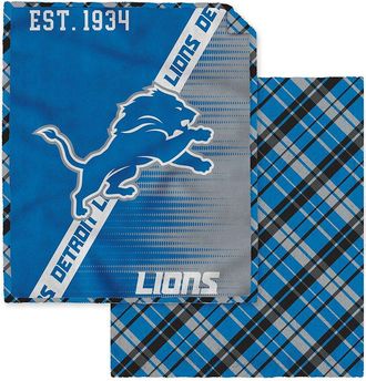 Pegasus Sports Detroit Lions Nfl Team Heritage Oversized Fleece Blanket