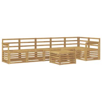 vidaXL Conjunto De Sof&aacute;s De Exterior 7 Pcs Blanco 59 X 59 X 37 Cm Vidaxl