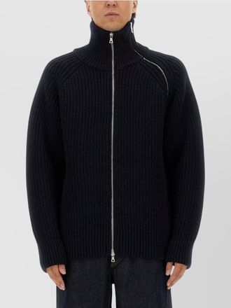 Dries Van Noten wool high neck zip-up sweater