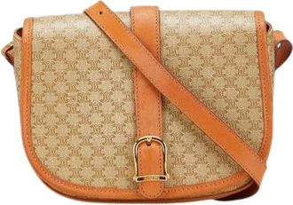Celine Pre-owned Cross Body Bags, female, Beige, Size: ONE SIZE Pre-owned Vintage Cross Body Bag