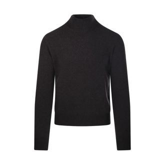 Cashmere Company Cashmere Knitwear, male, Black, Size: L 5035B Sweater