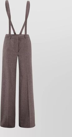 Pantaloni Torino tailored wide-leg wool blend trousers