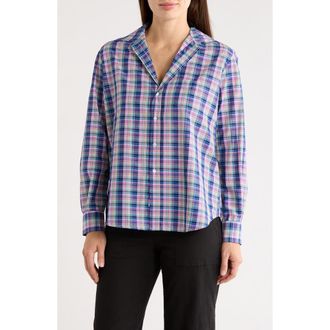 Frank & Eileen Relaxed Fit Cotton Button-Up Shirt in Pink Blue Yellow Plaid at Nordstrom Rack, Size Xx-Small