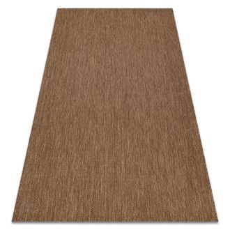 RugsX Rugsx - Alfombra De Cuerda Sisal Flat 48663/870 Liso Marr&oacute;n Brown 200x290 Cm