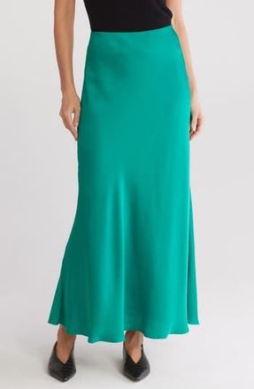 Rag & Bone Wren Bias Cut Maxi Skirt in Emeraldgrn at Nordstrom Rack, Size X-Small