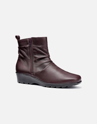 Hotter Womens Milton Womens Wide Fit Ankle Boots - Brown - Size: 6.5