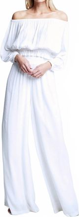 L'agence Nikita Wide Leg Pant In White