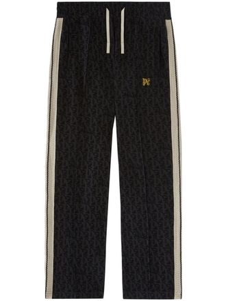 Palm Angels dragon-monogram track pants - men - Cotton - L - Black