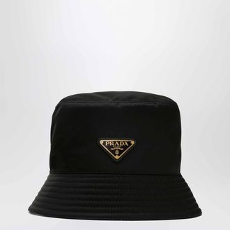 Prada Cappello da pescatore nero in Re-Nylon