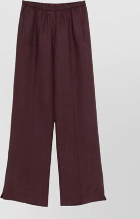 Forte_Forte linen trousers side slits wide leg