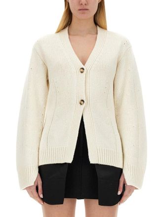 Helmut Lang Tailored Cardigan With Deep V-Neckline