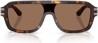 Dolce & Gabbana 127mm Pilot Sunglasses in Havana /Dark Brown at Nordstrom