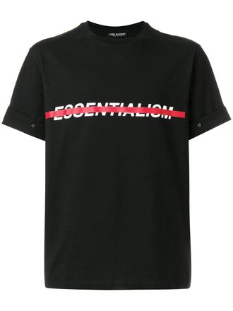 Neil Barrett T-shirt con slogan - Nero