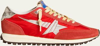 Golden Goose Running Marathon Suede Nylon Sneakers