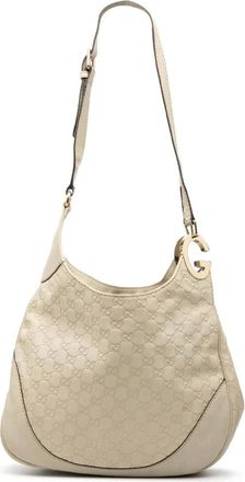Gucci Pre-owned Shoulder Bags, female, White, Size: ONE SIZE Pre-owned Leather Shoulder Bag