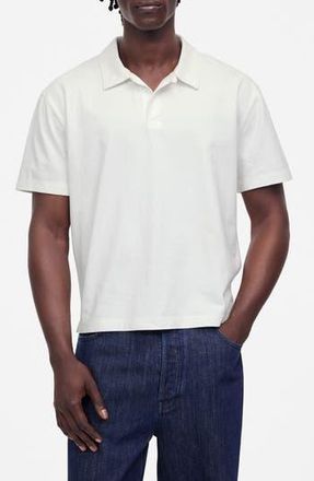 Madewell The Vintage Cotton Polo in Soft White at Nordstrom Rack, Size Small