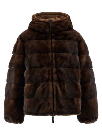 Yves Salomon Reversible Fur Brown