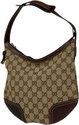 Gucci Pre-owned Shoulder Bags, female, Brown, Size: ONE SIZE Pre-owned Vintage Shoulder Bag