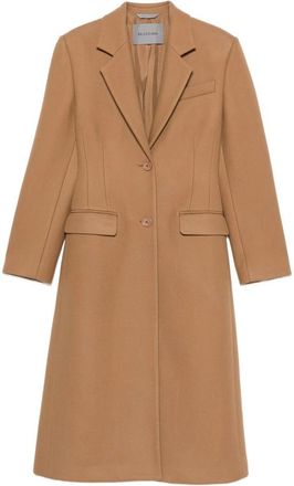 Balenciaga Single-breasted Coat In Camel