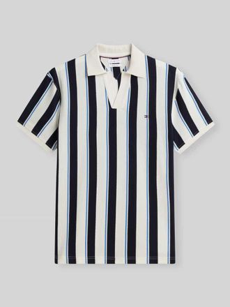 Tommy Hilfiger Relaxed Fit Poloshirt aus reiner Baumwolle in Blau, Gr&ouml;&szlig;e XXL