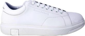 A|X Armani Exchange Witte leren sportsneakers - Heren - Sneakers - Wit - 46 EU - Leer - Schoenen