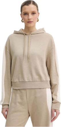 A|X Armani Exchange M1283 Hooded Sweatshirt - Dames - Hoodies - Beige - XS - Katoen - Hoodies & sweatvesten