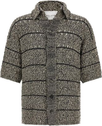 Roberto Collina Black Moulin Insert Cardigan