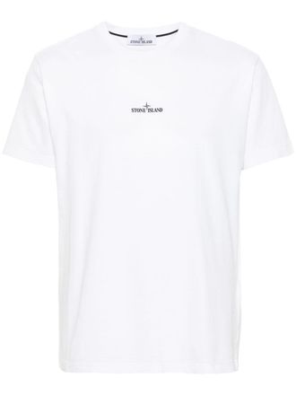 Stone Island T-shirt con stampa - Bianco