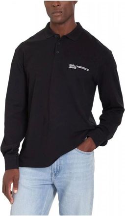 Karl Lagerfeld Heren, Tops, Zwart, Maat: L