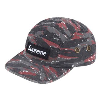SUPREME Military Camp Hat SS24 Red Tiger Camo SUP-SS24-2500