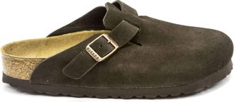Birkenstock Mens Boston Soft Footbed Clogs In Mocha