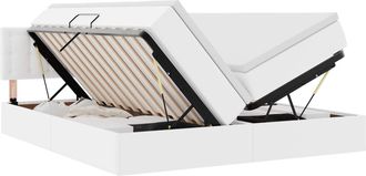 vidaXL Cama Con Almacenamiento Y Led Puro 180 X 200 Cm Cuero Sint&eacute;tico Vidaxl
