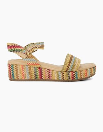Dune London Womens Lo Lazer Open Toe Flat Slide Sandals - Multi - Size: 7