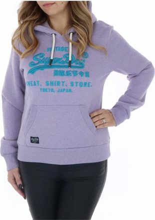 Superdry Mujer, Sudaderas, Púrpura, Talla: L