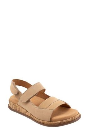 Trotters Gemini Slingback Wedge Sandal - Multiple Widths Available in Beige Nubuck at Nordstrom, Size 10.5