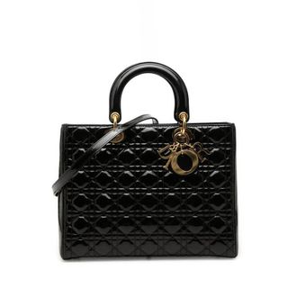 Dior Pre-owned Dior Large Patent Cannage Lady Dior Ladies ZH4HH16MFVYBIFBQ