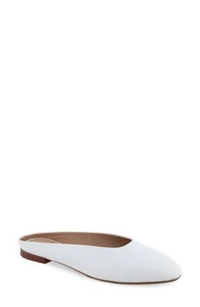 Aerosoles Amara Mule in Bright White Shiny Leather at Nordstrom Rack, Size 10