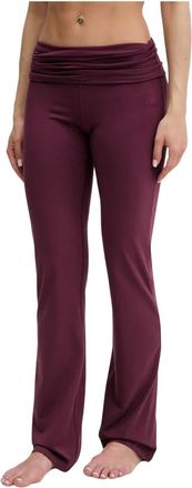 Casall Sublime Folded Flare - Dames - Leggings - Rood - S - Katoen - Broeken