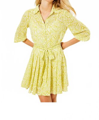 Lilly Pulitzer Melony Shirt Dress In Jardin Green Zee Bebe