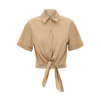 Liu Jo Shirts, female, Beige, Size: 2XS LIU JO Black Shirts