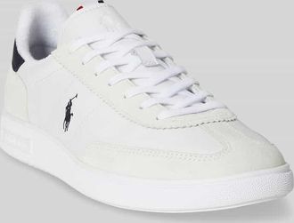 Polo Ralph Lauren Low Top Sneaker aus echtem Leder in Weiss, Gr&ouml;&szlig;e 40