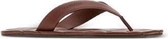 J.W.Anderson Quilted Leather Thong Sandals - Brown