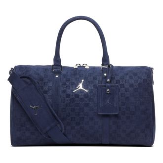 Nike Jordan Suede Monogram Duffel 25L Midnight Navy IQ5742-410