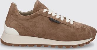 Brunello Cucinelli Sneakers in camoscio con dettaglio monile