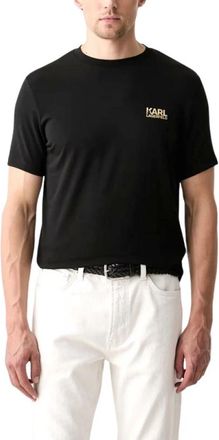 Karl Lagerfeld T-shirt - Heren - T-shirts - Zwart - L - Katoen - Tops