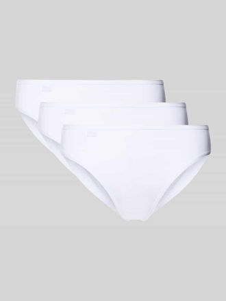 sloggi Slip mit Label-Detail im 3er-Pack in Weiss, Gr&ouml;&szlig;e 42