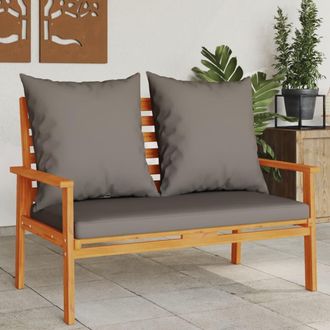 vidaXL Vidaxl - Banco Sof&aacute; De Jard&iacute;n Con Cojines Madera Maciza De Acacia 120 Cm