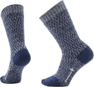 Smartwool Womens Everyday Cozy Digi-Tick Crew Socks Blue XL
