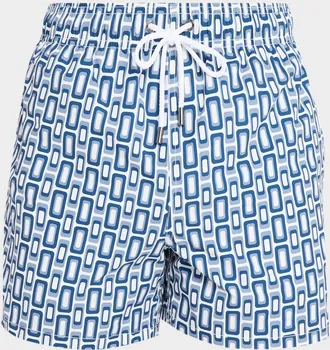 Bugatchi Men & apos;s Cruz Short-Length Geometric Swim Trunks